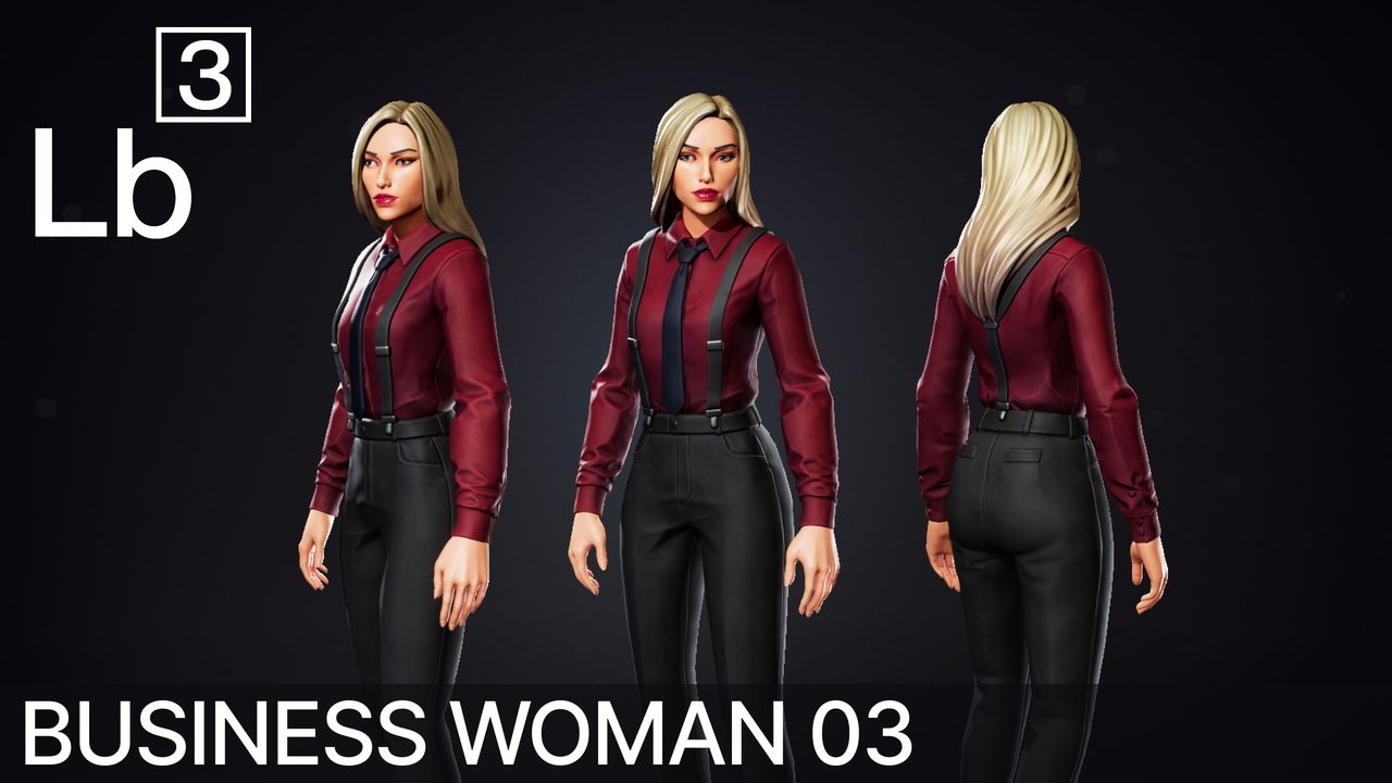 Business Woman 03: Stylized Character