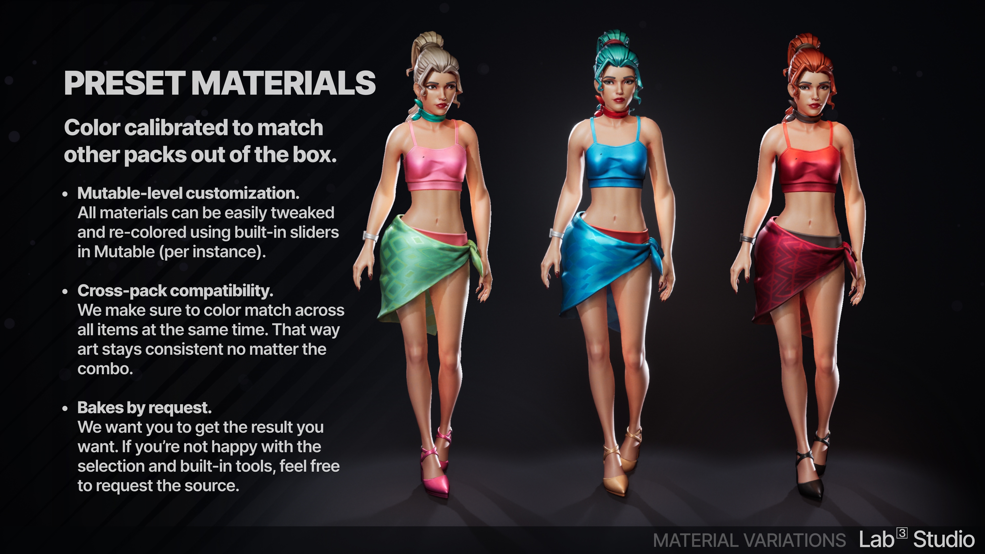 Summer — material showcase